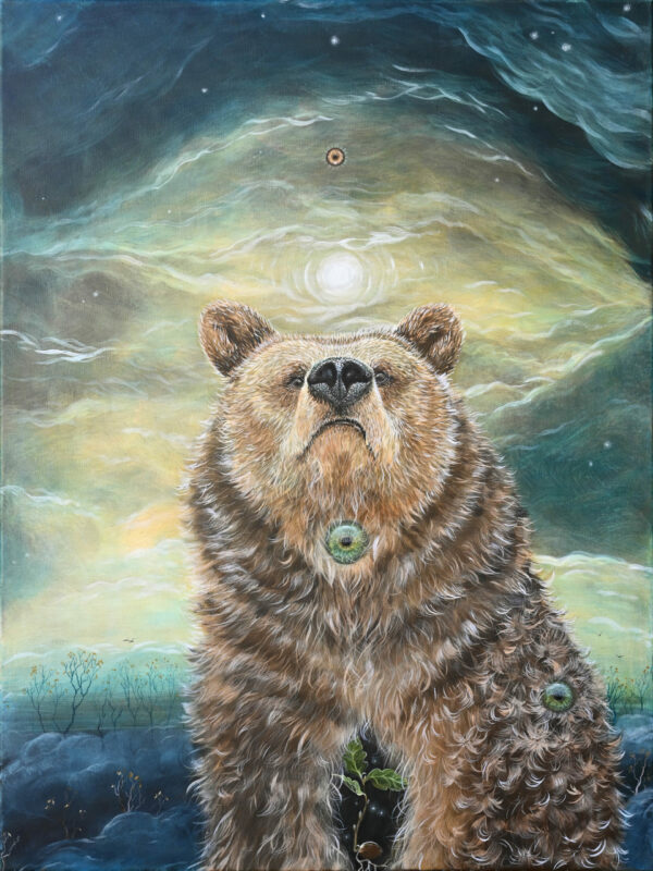 Lisbeth Thygesen, bear, ursa, bjørn, maleri, painting, art, kunst