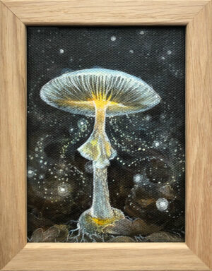 Lisbeth Thygesen, kunst, maleri, svamp, mushroom, moon shroom
